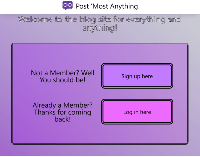 Post Most Anything Preview